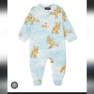 Versace snap footie 9m skiing bears